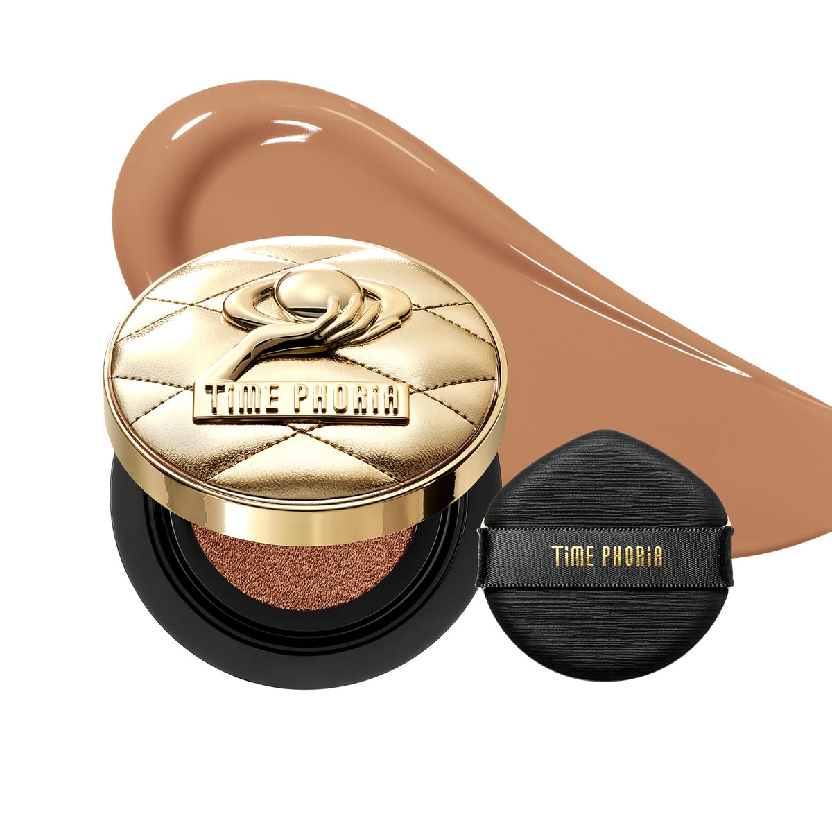 Timeless Utopia Glow Cushion Foundation 02 Birch - Radiant Glow Finish, Medium to High Coverage, Hydrating Peptide Complex, Lightweight Air Cushion, Long-Lasting Smooth Blurring Base Makeup