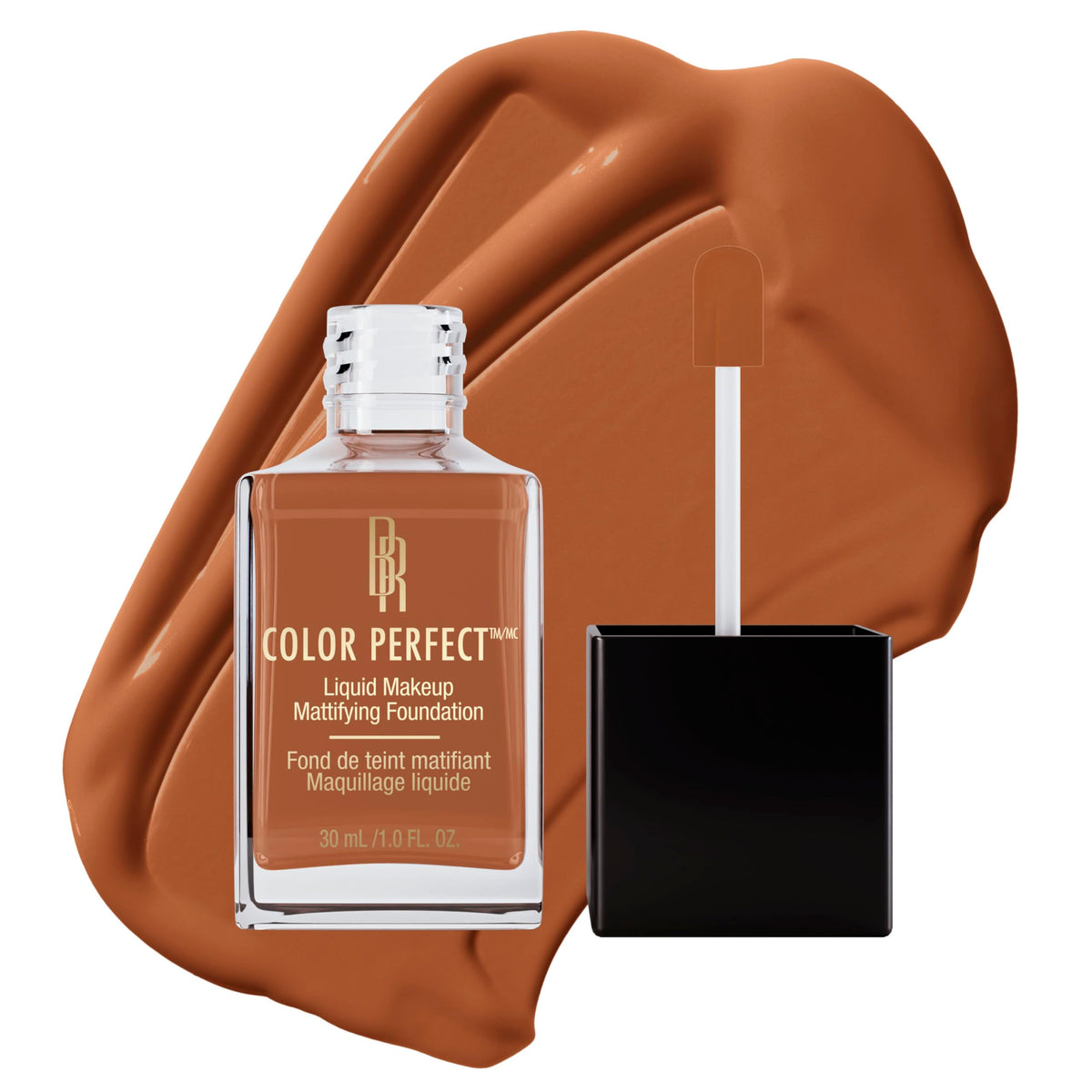 Black Radiance Color Perfect Liquid Full Coverage Foundation Makeup, Toffee, 1 Ounce