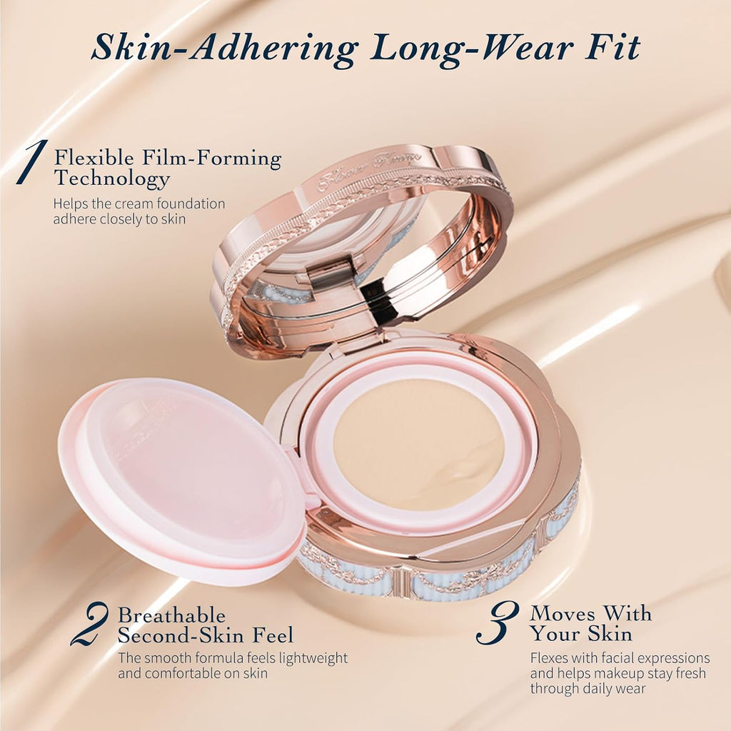 Flower Knows Bunny Garden Collection Cushion Cream Foundation (W04 Fair Nude, 0.56 Oz)