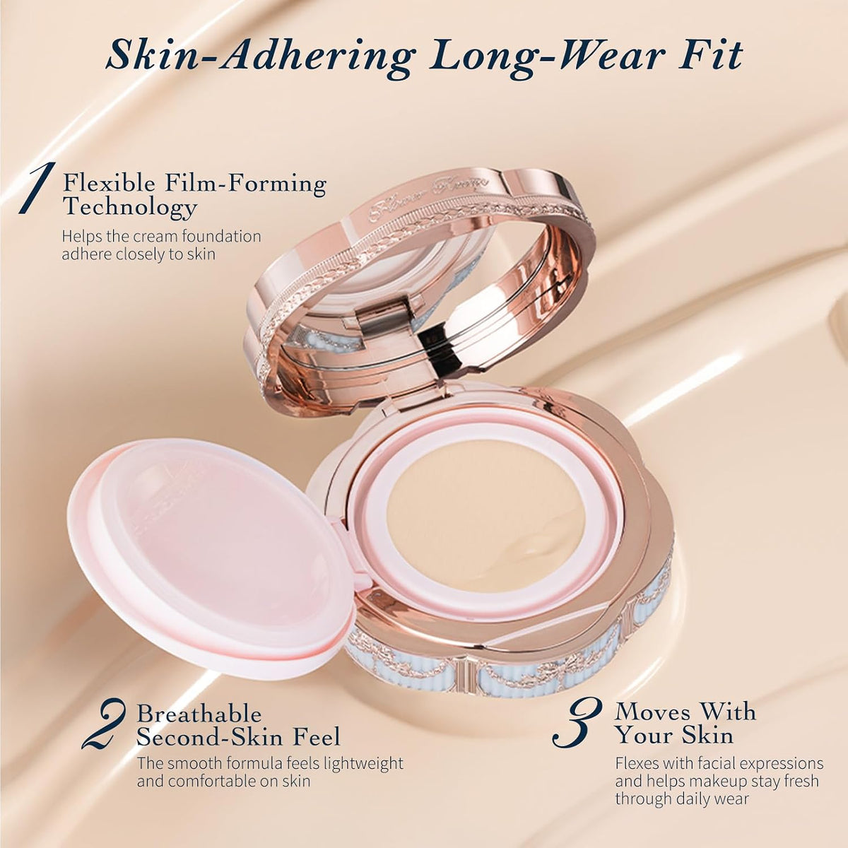 Flower Knows Bunny Garden Collection Cushion Cream Foundation (W04 Fair Nude, 0.56 Oz)