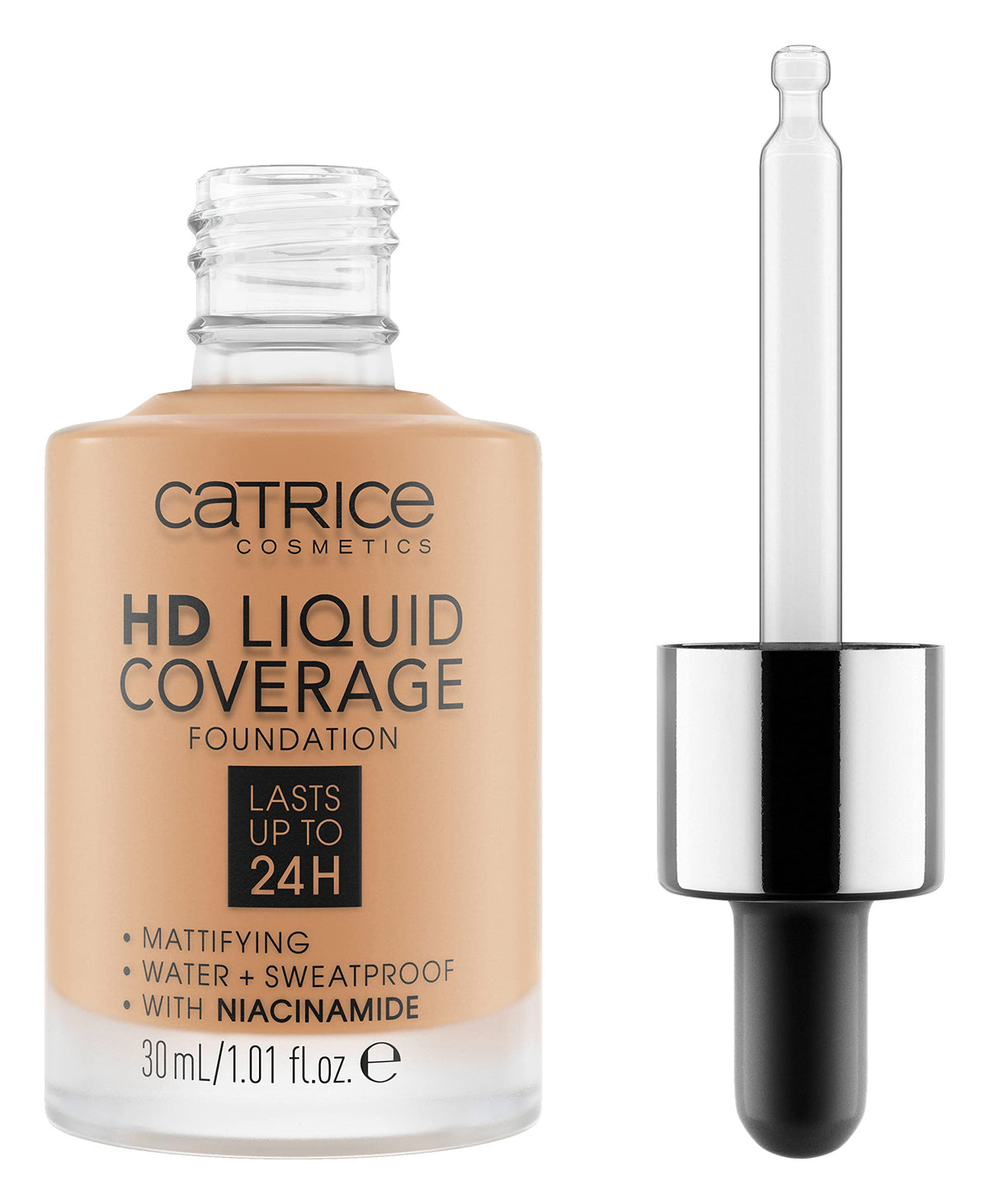 Catrice HD Liquid Coverage Foundation, 24HR Wear (010 | Light Beige)