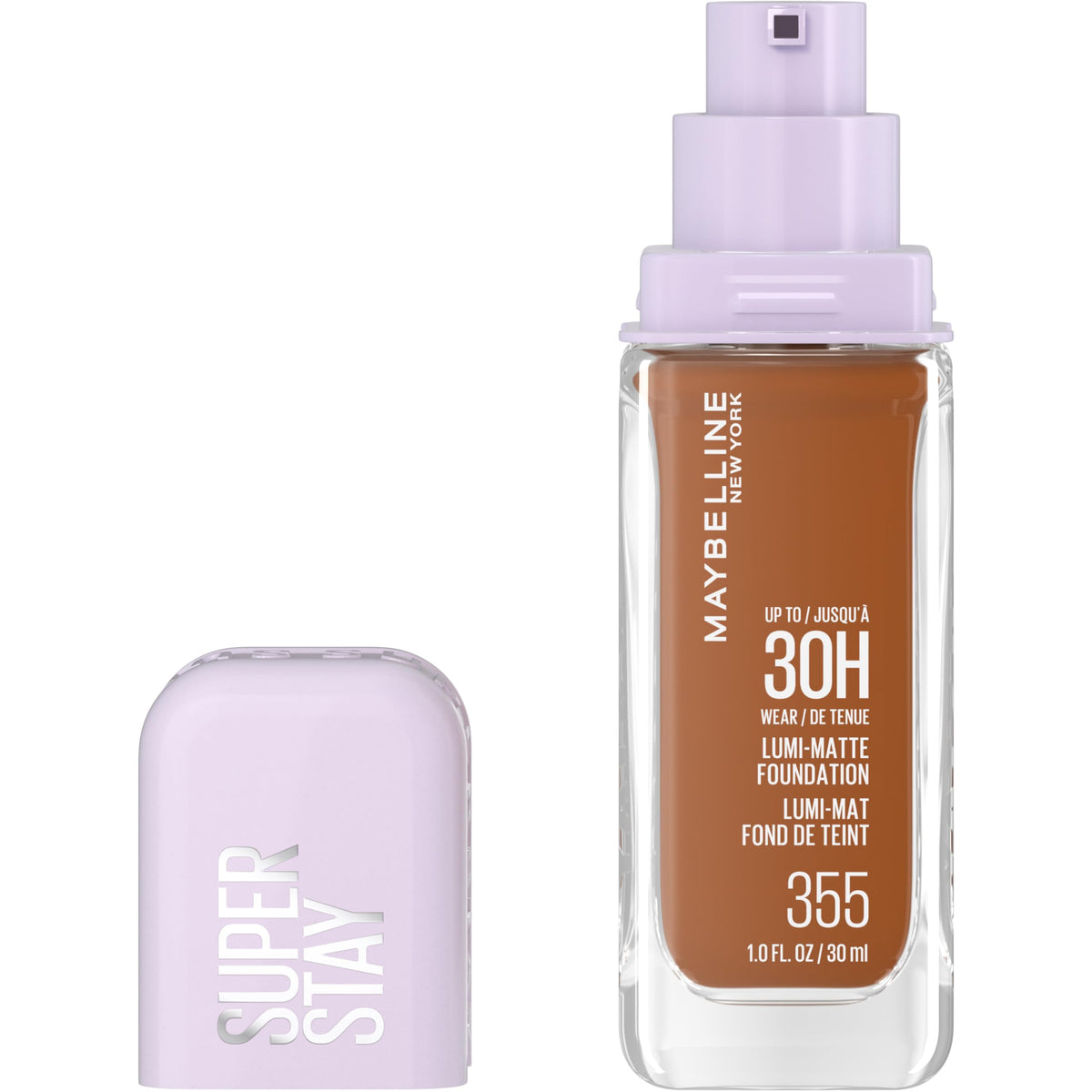 Maybelline Super Stay Lumi-Matte Foundation, Lightweight and Buildable Full Coverage Foundation Makeup For Up To 30HR Wear, 120, 1 Count