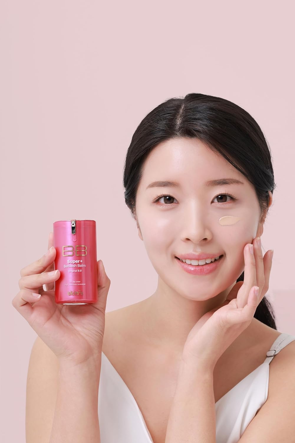 SKIN79 Super Plus Beblesh Balm Pink BB Cream 40g, 2 Pack, US Version K Beauty Flawless Radiant Base Foundation Makeup Blemish Cover Tinted Moisturizer Pink 21 color