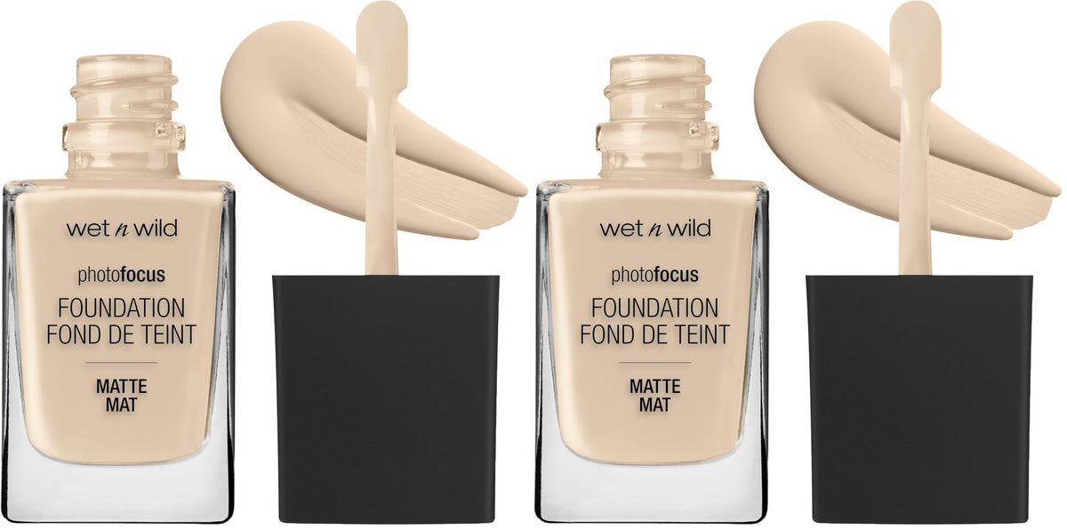 wet n wild Photo Focus Matte Liquid Foundation Classic Beige, Vegan & Cruelty-Free