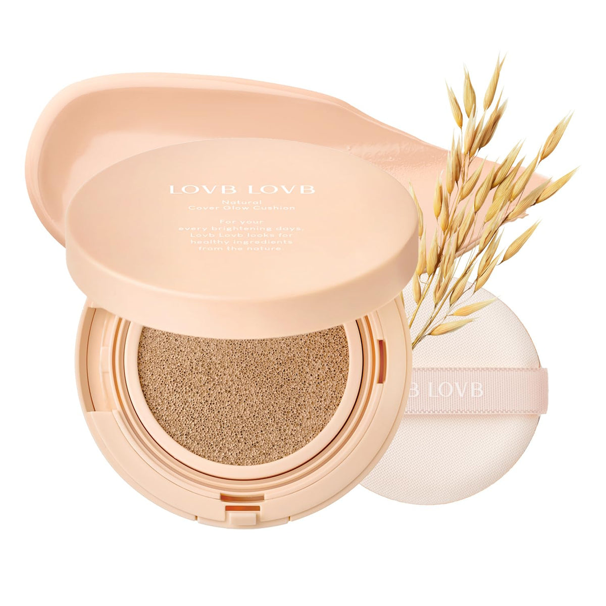 LOVB LOVB Natural Cover Glow Cushion Foundation 21N Light Beige