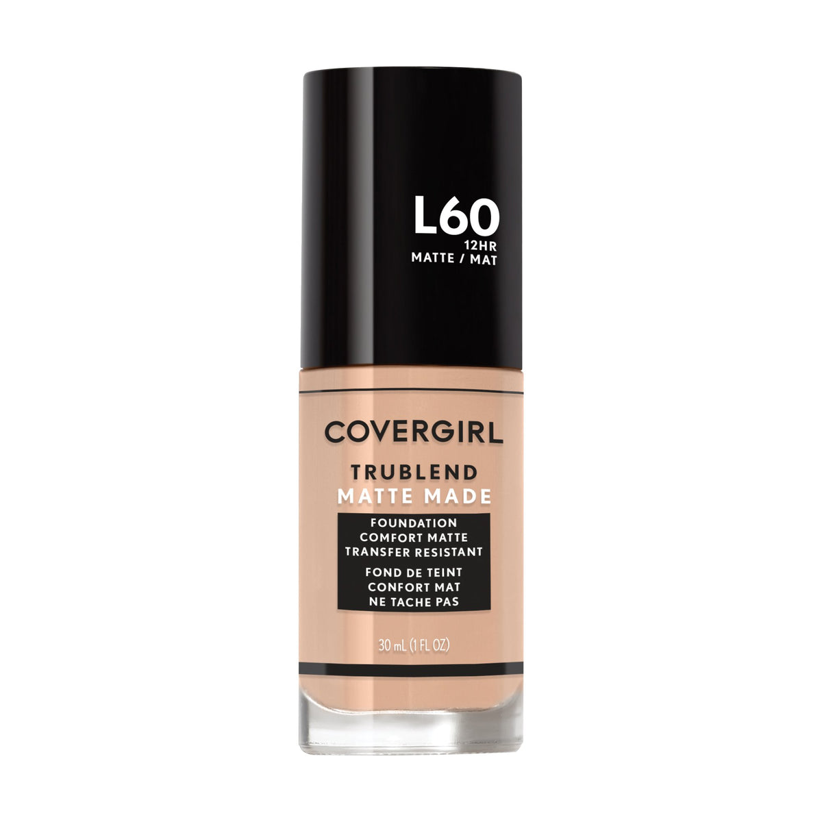 COVERGIRL TruBlend Matte Made Liquid Foundation, Classic Ivory, 1 Fl Oz (Pack of 1)