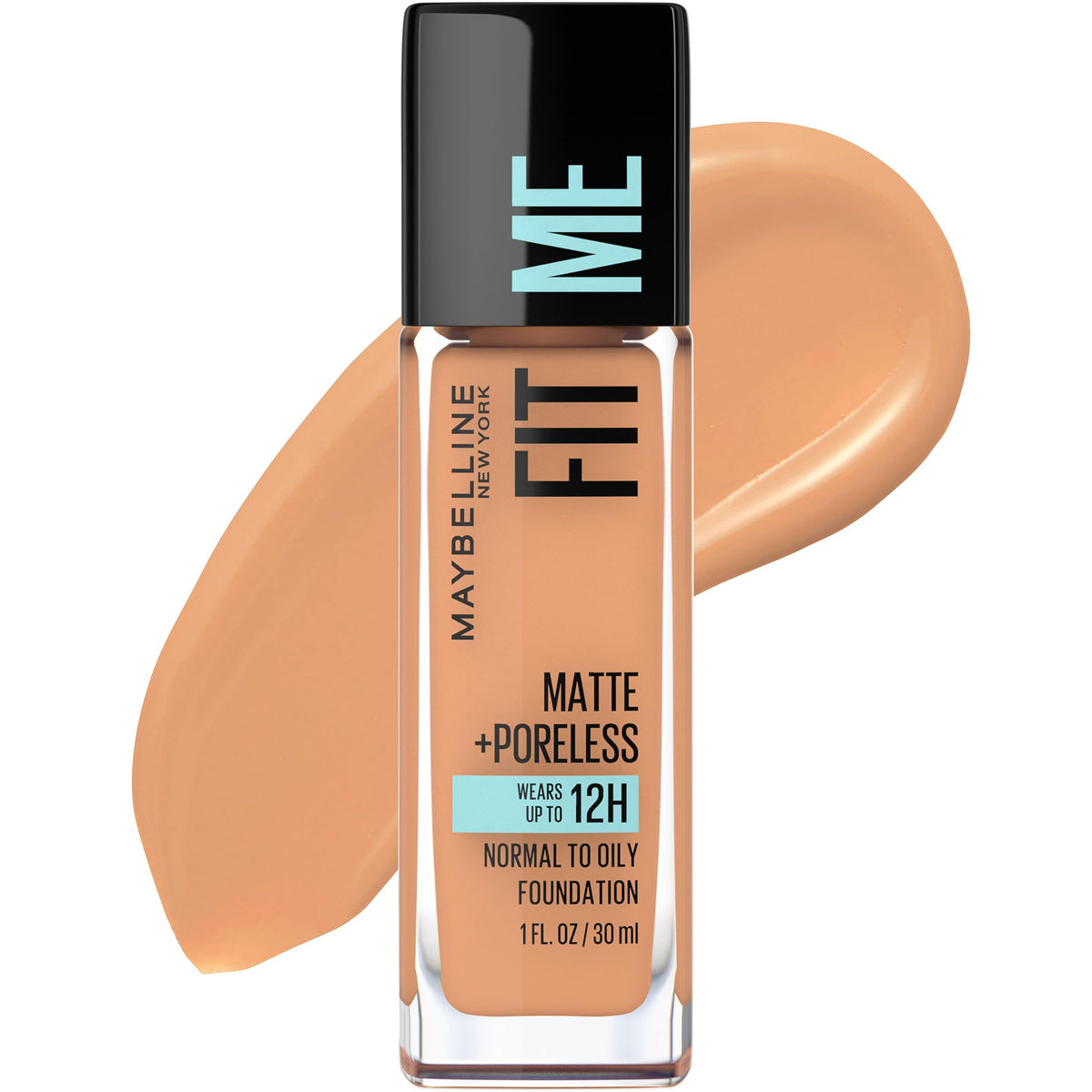 Maybelline Fit Me Matte + Poreless Liquid Oil-Free Foundation Makeup, Natural Ivory, 1 Count (Packaging May Vary)