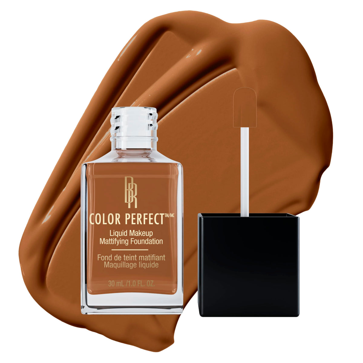 Black Radiance Color Perfect Liquid Full Coverage Foundation Makeup, Toffee, 1 Ounce