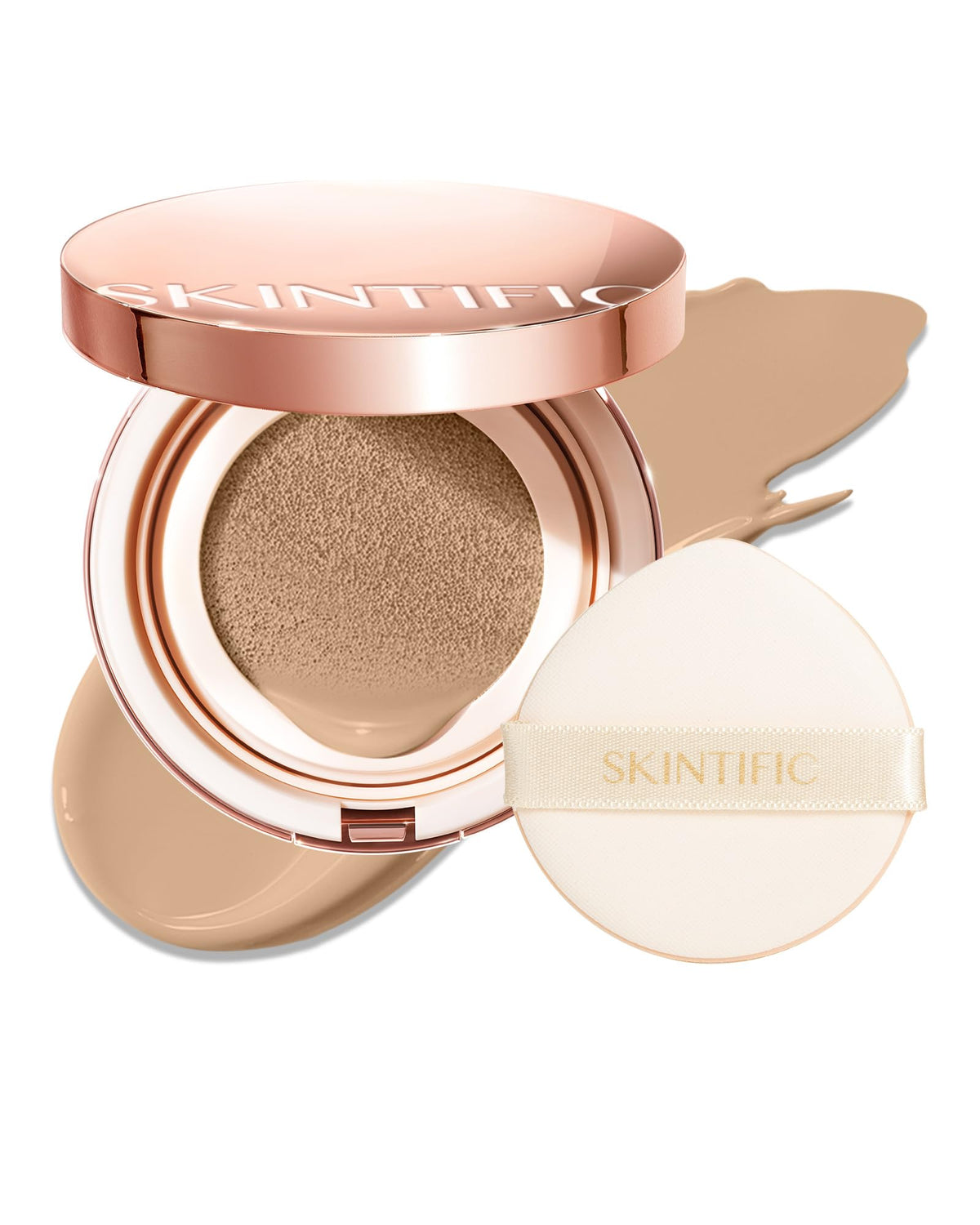SKINTIFIC Full Coverage Cushion Foundation #04 Beige