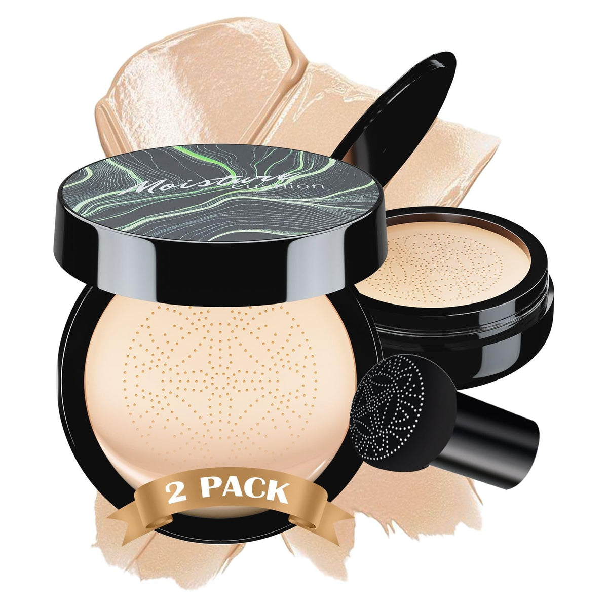 Cushion Foundation Concealer Full Coverage CC Cream, Natural