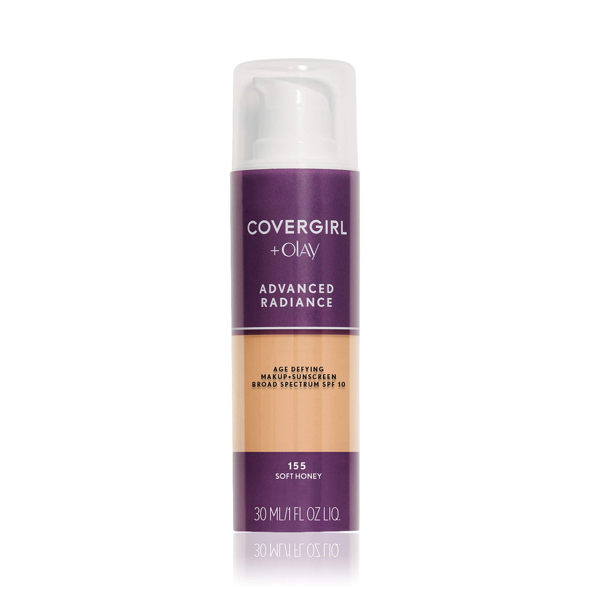 COVERGIRL Advanced Radiance Age-Defying Liquid Foundation Makeup | Anti-Aging, Age-Defying Formula, Buildable Coverage (Packaging May Vary) | 110 Classic Ivory | 1 fl oz (Pack of 1)