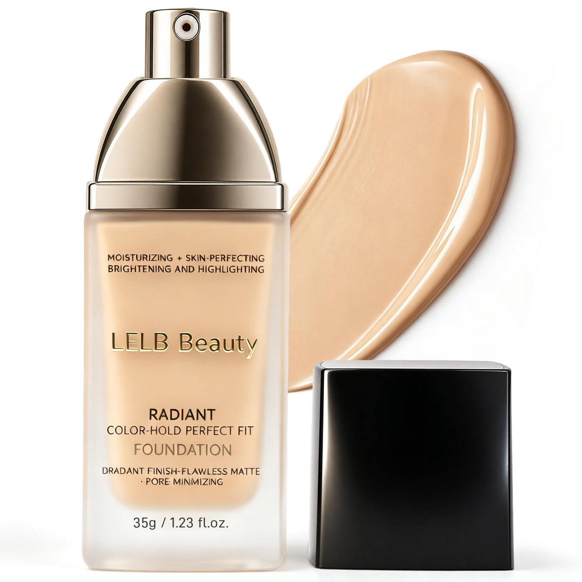Matte Foundation For Oily Skin Full Coverage Lightweight Face Makeup 1.23oz