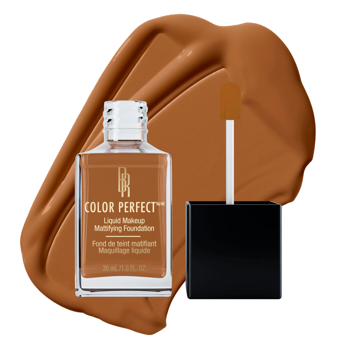 Black Radiance Color Perfect Liquid Full Coverage Foundation Makeup, Toffee, 1 Ounce