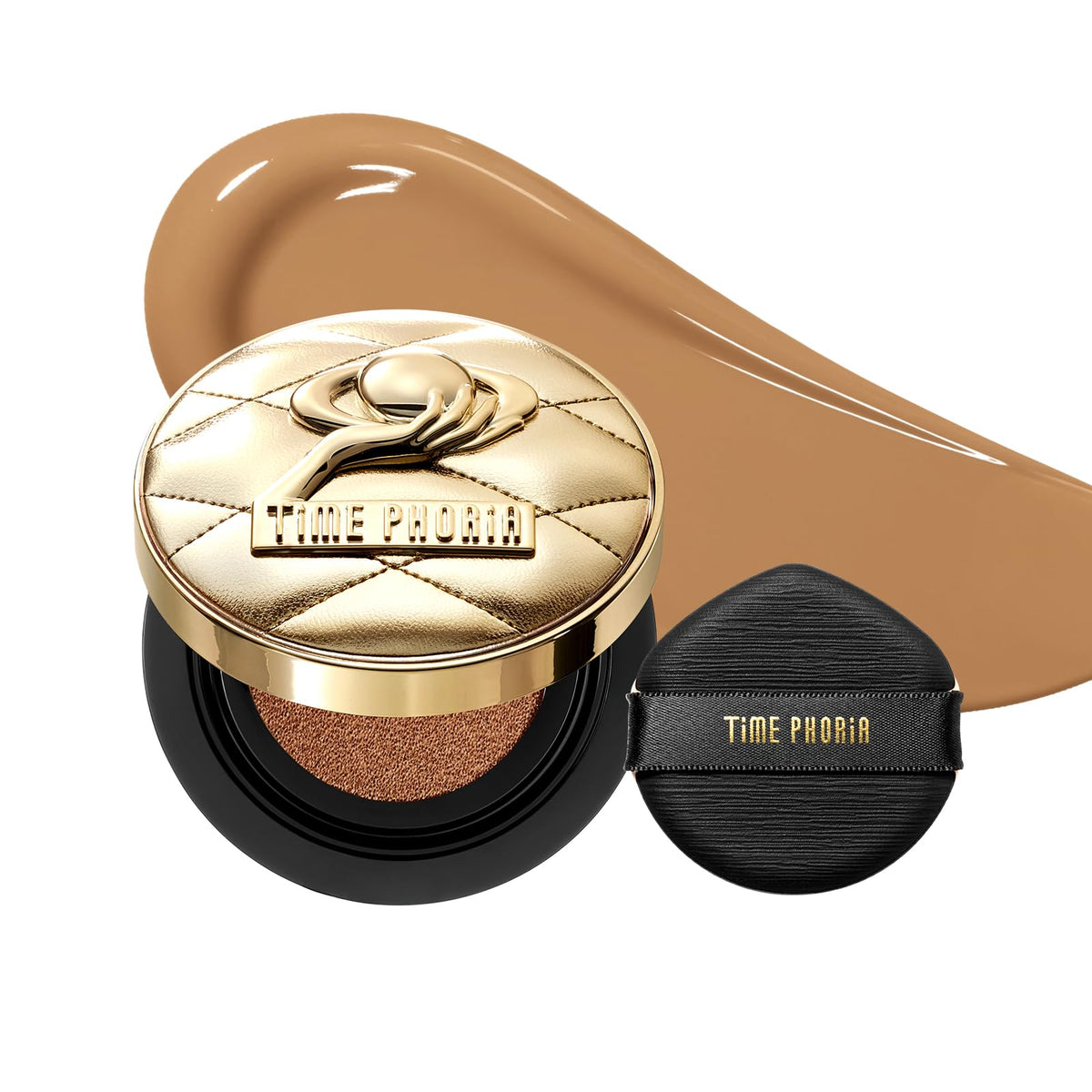 Timeless Utopia Glow Cushion Foundation 02 Birch - Radiant Glow Finish, Medium to High Coverage, Hydrating Peptide Complex, Lightweight Air Cushion, Long-Lasting Smooth Blurring Base Makeup