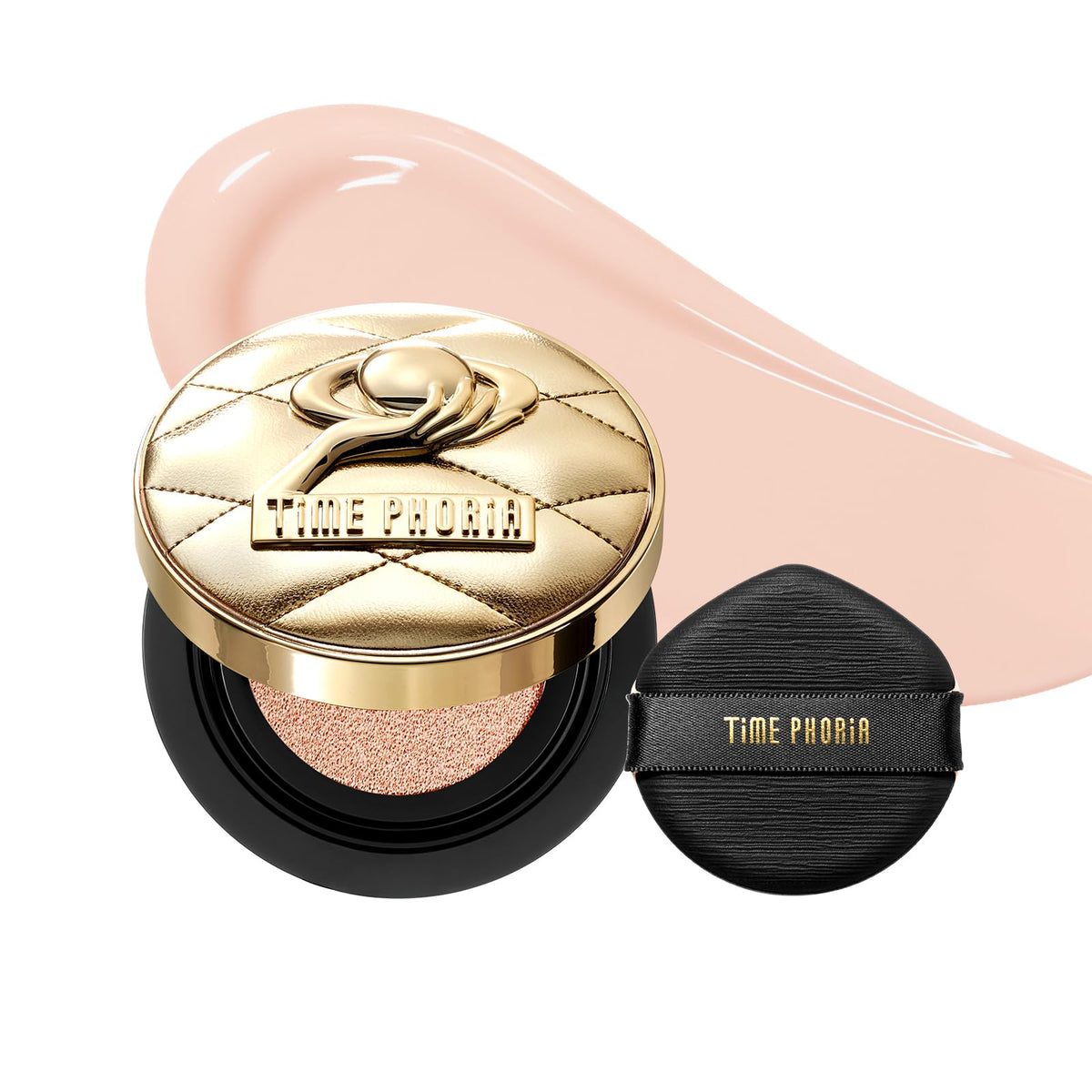 Timeless Utopia Glow Cushion Foundation 02 Birch - Radiant Glow Finish, Medium to High Coverage, Hydrating Peptide Complex, Lightweight Air Cushion, Long-Lasting Smooth Blurring Base Makeup