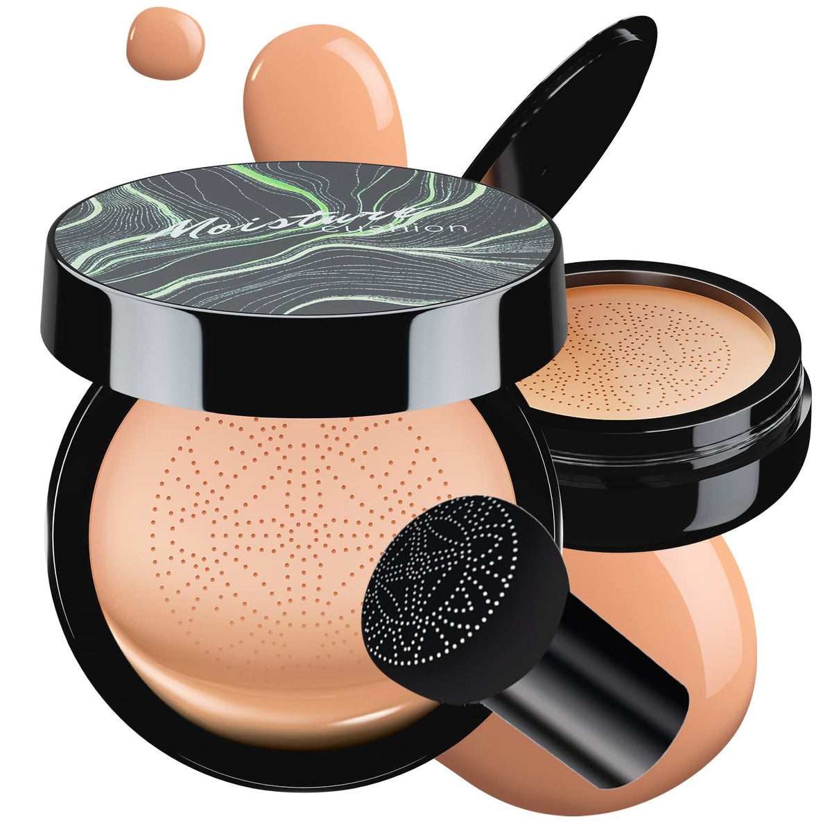 Cushion Foundation for Women CC Cream Concealer Waterproof Buff Beige