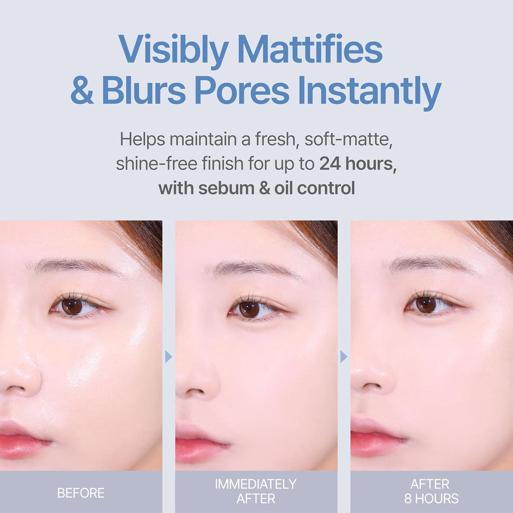 ESPOIR Be Velvet Sebum Cut Cooling Cushion, Mattifying & Pore-Blurring, Gel-to-Powder Formula, Sebum & Oil Control, Sweat-Proof, No White Cast, Summer Essentials