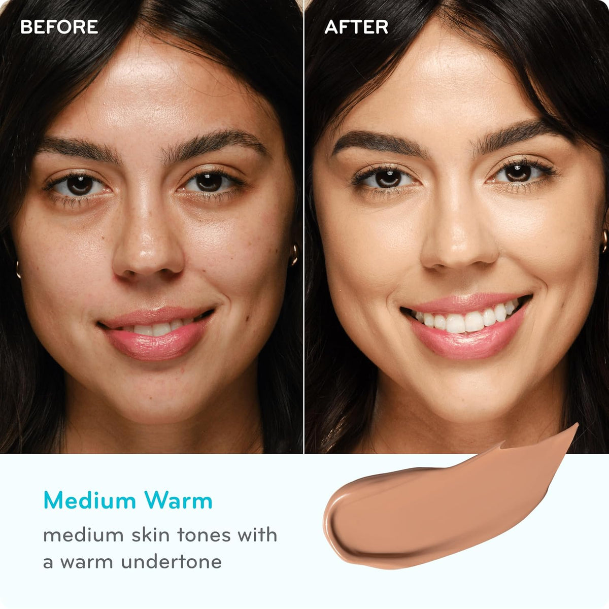 pūrlisse Ageless Glow Serum BB Cream SPF 40 - Glowy Tinted Moisturizer with SPF - Korean Skin Care Formula with Vitamin C & Bakuchiol to Firm, Brighten & Even Skin - Medium Warm(1.4 oz)