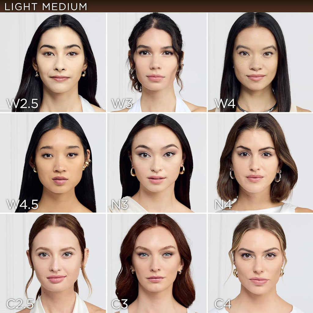 L'Oreal Paris True Match Super-Blendable Foundation, Medium Coverage Liquid Foundation Makeup, C3, Light Medium, 1 Fl Oz