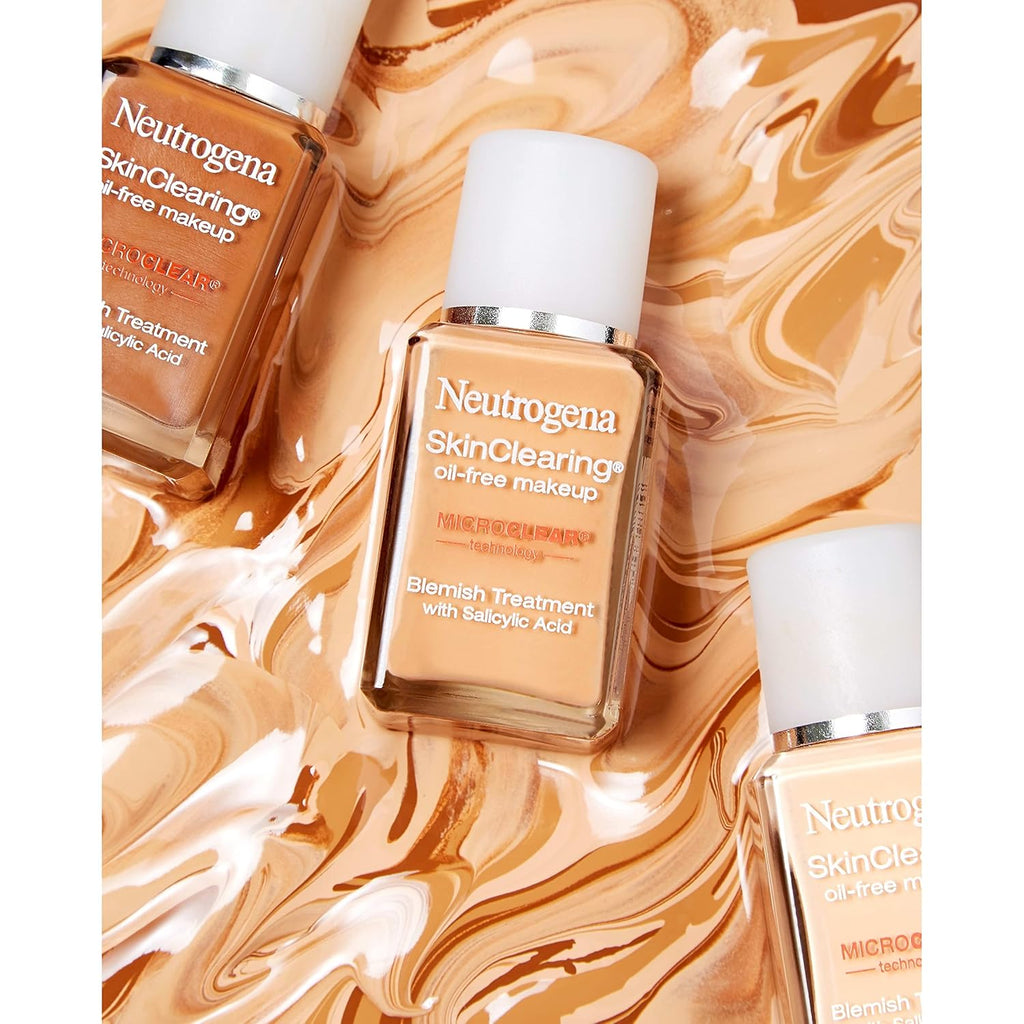 Neutrogena SkinClearing Liquid Foundation, 80 Medium Beige, 1 fl oz