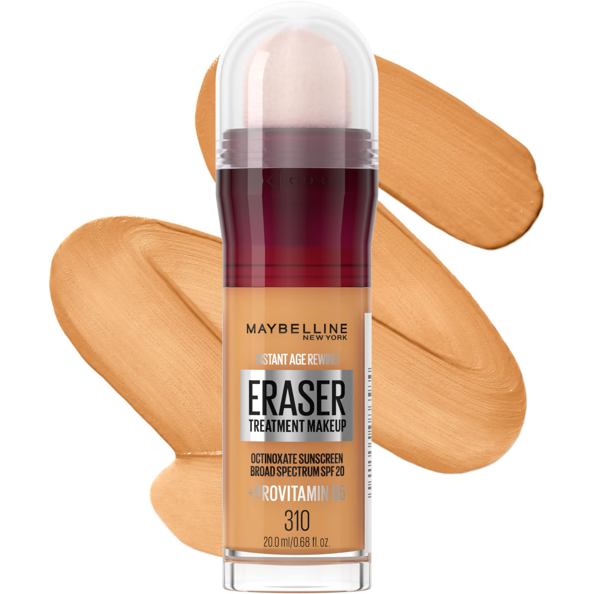 Maybelline Instant Age Rewind Eraser Foundation with SPF 20 and Moisturizing ProVitamin B5, 300, 1 Count (Packaging May Vary)
