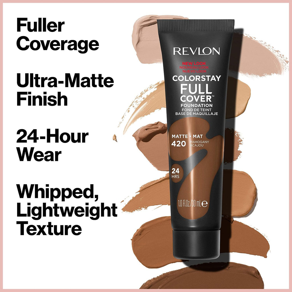 Revlon ColorStay Full Cover Foundation, 310 Warm Golden, 1.0 fl oz