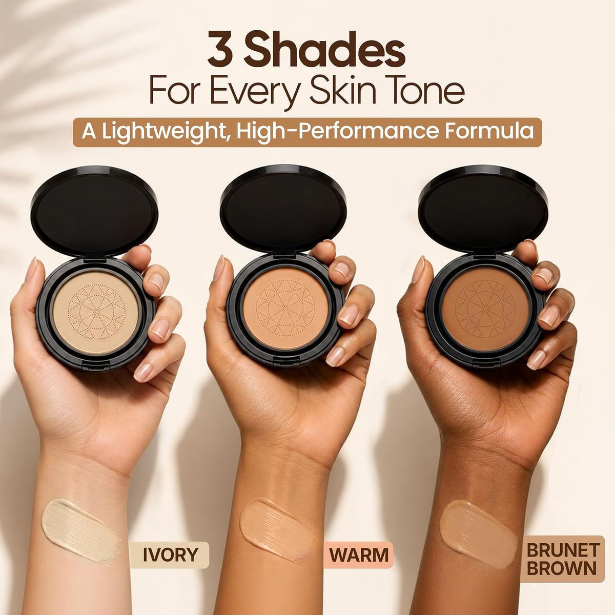 LUVIE Glow Foundation for Mature Skin - Cushion Foundation - IVORY