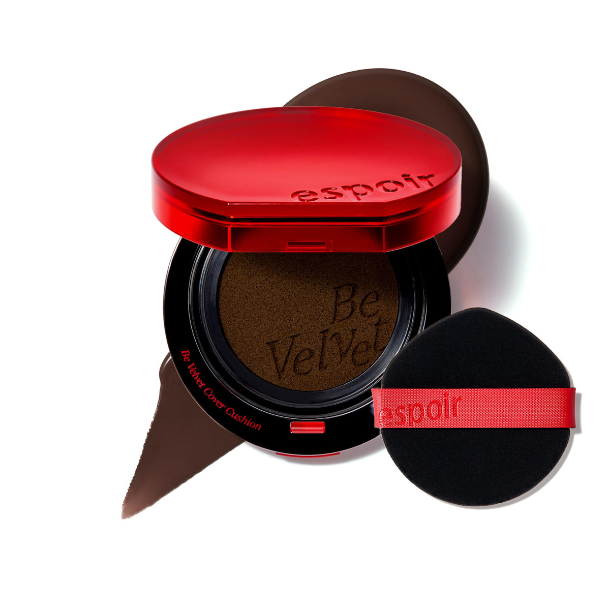 ESPOIR Be Velvet Cushion Foundation #23 Beige | Quick and Easy Coverage with Long-lasting Color by Zero Oxidation, Velvety Smooth Finish & Lightweight Formula, Vegan, Korean Makeup, 0.46 oz