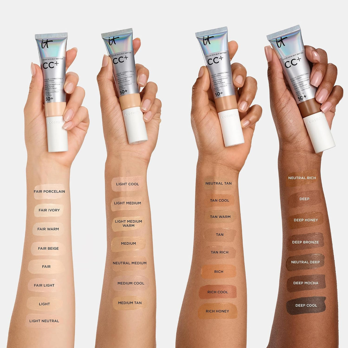 IT Cosmetics Mini CC+ Cream with SPF 50+ Full Coverage Natural Foundation