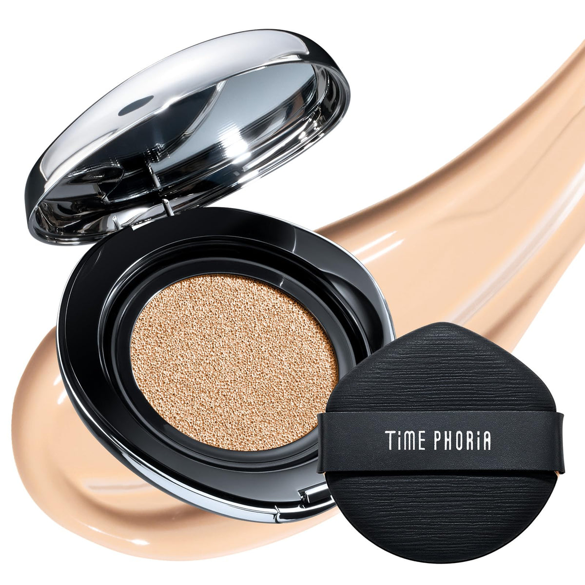 Timeless Lumina Matte Cover Cushion Foundation -03W Warm Fawn, Full Coverage Air Cushion, Lightweight & Natural Flawless Matte Finish, 12H Oil Control, Long-Lasting, Waterproof, Sweatproof