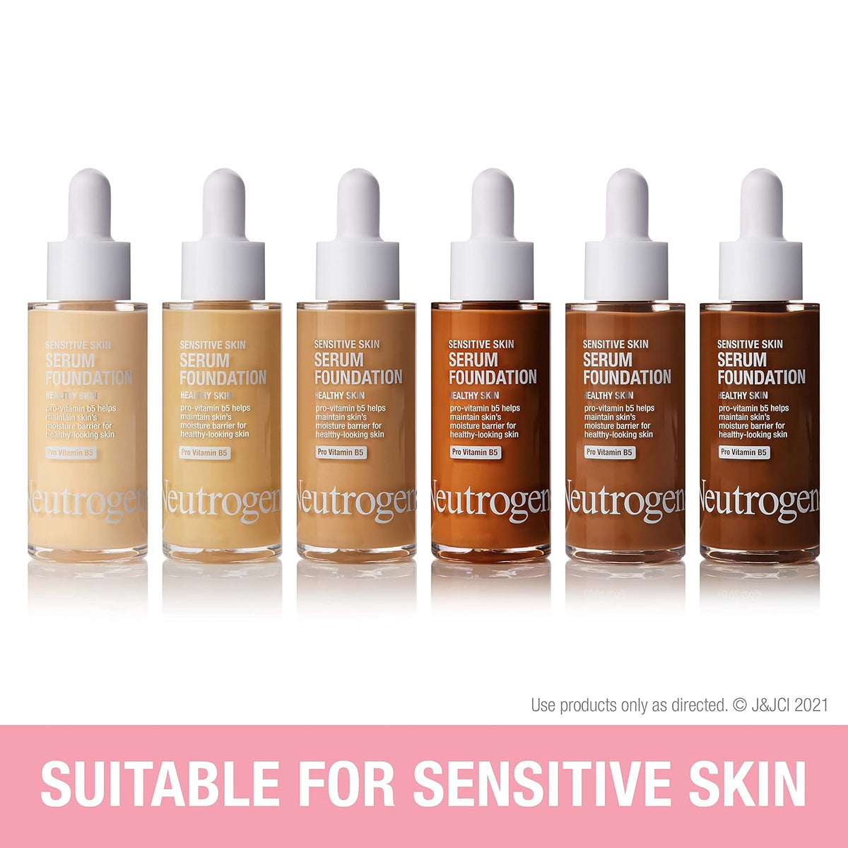Neutrogena Sensitive Skin Serum Foundation, Light 02, 1 oz