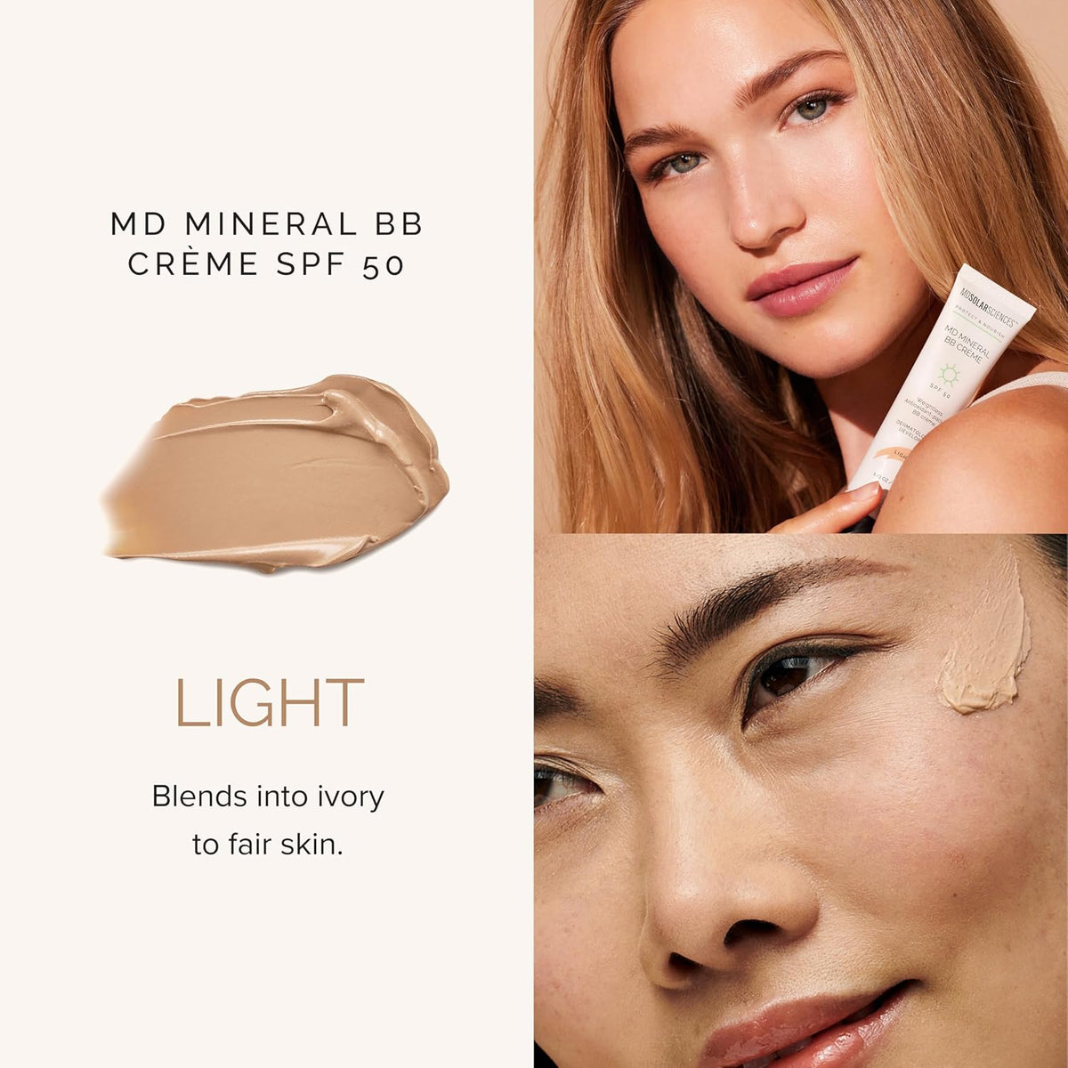 MDSolarSciences Crème Mineral Beauty Balm SPF 50 OilFree Tinted Matte BB Crème