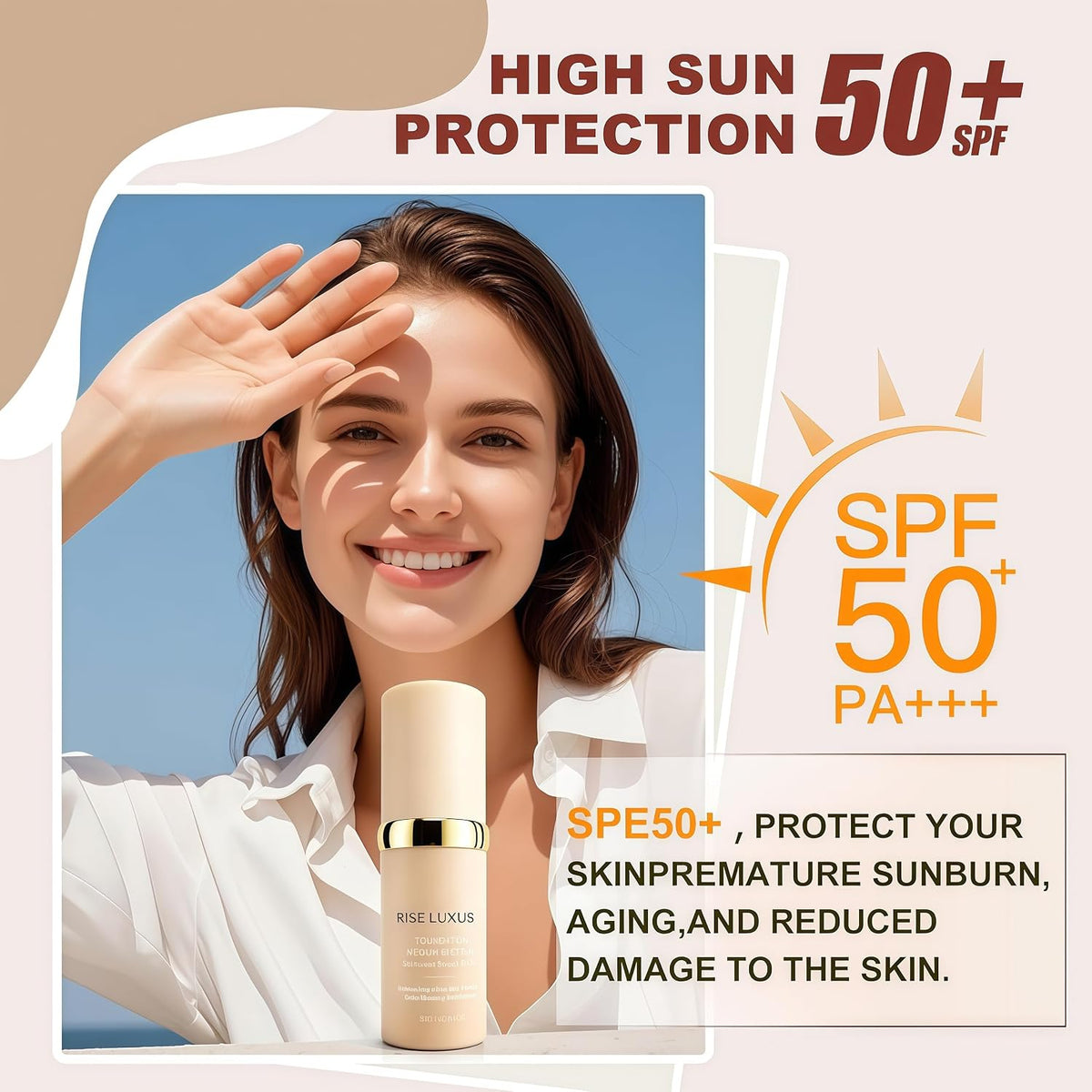 Ultrablend 4 In 1 Foundation, 2025 New Upgrade Match Skin Color Changed Foundation Liquid With Spf 50,Glowing Hydrating, Waterproof for Makeup