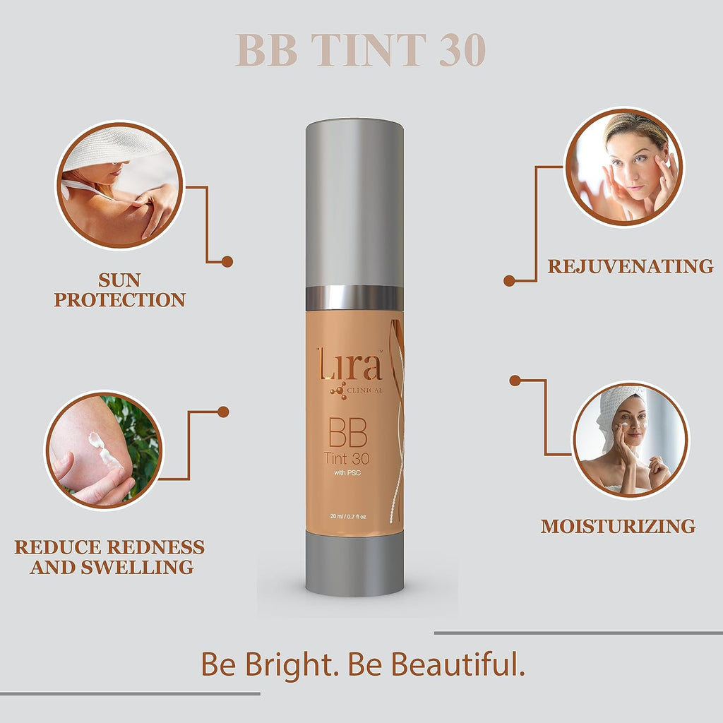 Lira Clinical BB SPF 30 Tinted BB Cream - Plant Stem Cells - 0.7oz