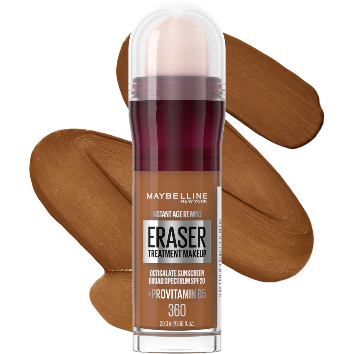 Maybelline Instant Age Rewind Eraser Foundation with SPF 20 and Moisturizing ProVitamin B5, 300, 1 Count (Packaging May Vary)