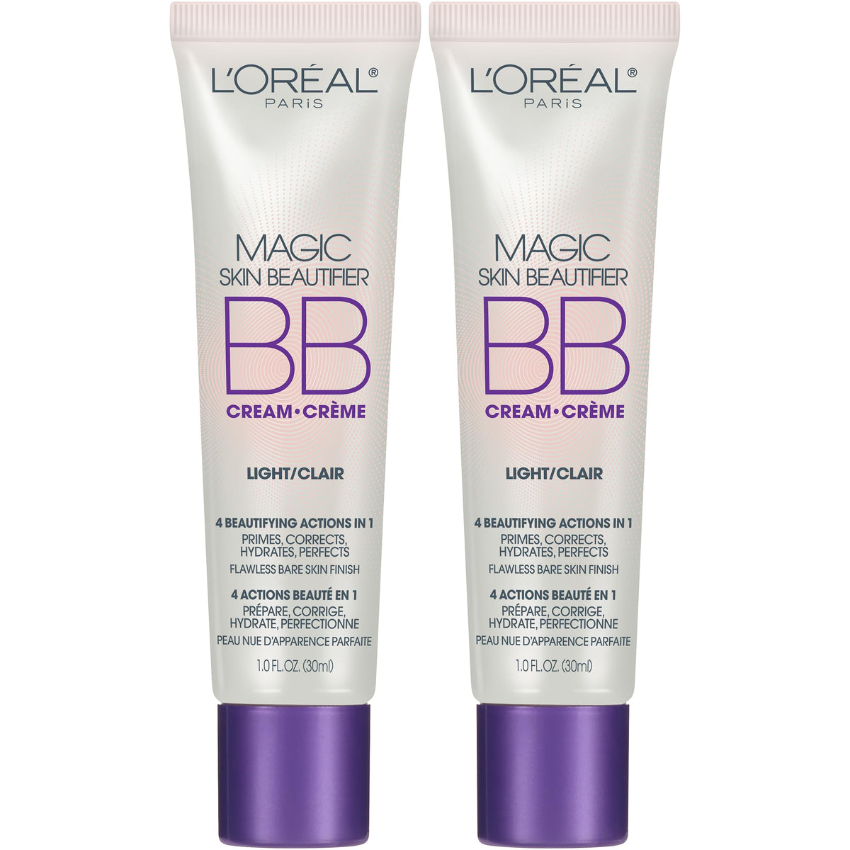 L'Oreal Paris Magic BB Cream, Hydrating Skin Beautifier & Color Changing Foundation, Light Coverage, Medium, 1 fl oz.