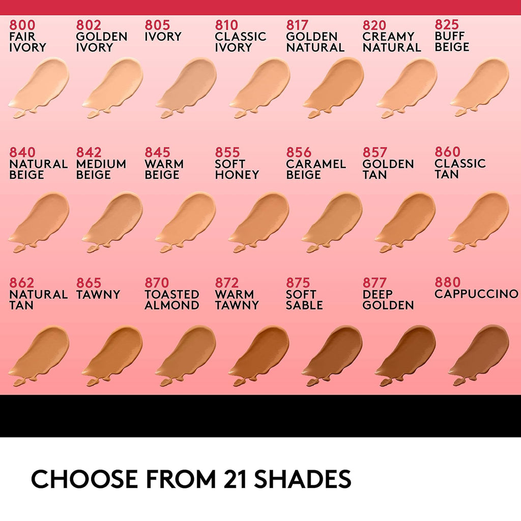 Covergirl Outlast Extreme Wear 3-in-1 Full Coverage Liquid Foundation, SPF 18 Sunscreen, Ivory, 1 Fl. Oz.
