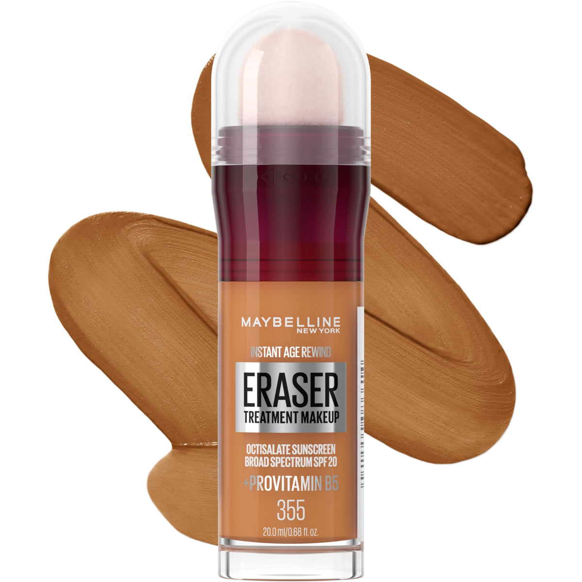 Maybelline Instant Age Rewind Eraser Foundation with SPF 20 and Moisturizing ProVitamin B5, 300, 1 Count (Packaging May Vary)