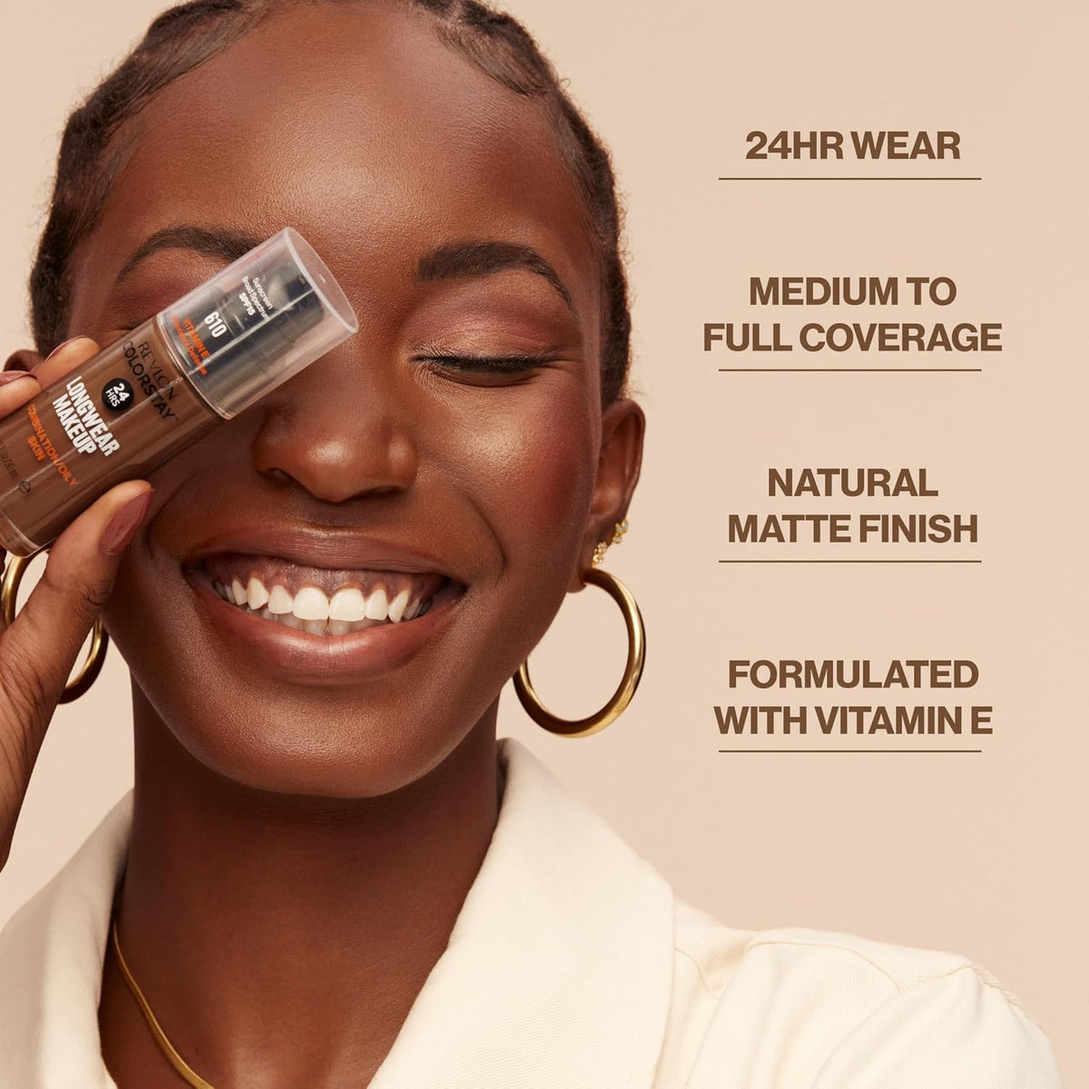 Revlon Colorstay Longwear Makeup Combo/Oily, 220 Natural Beige, 1 fl oz