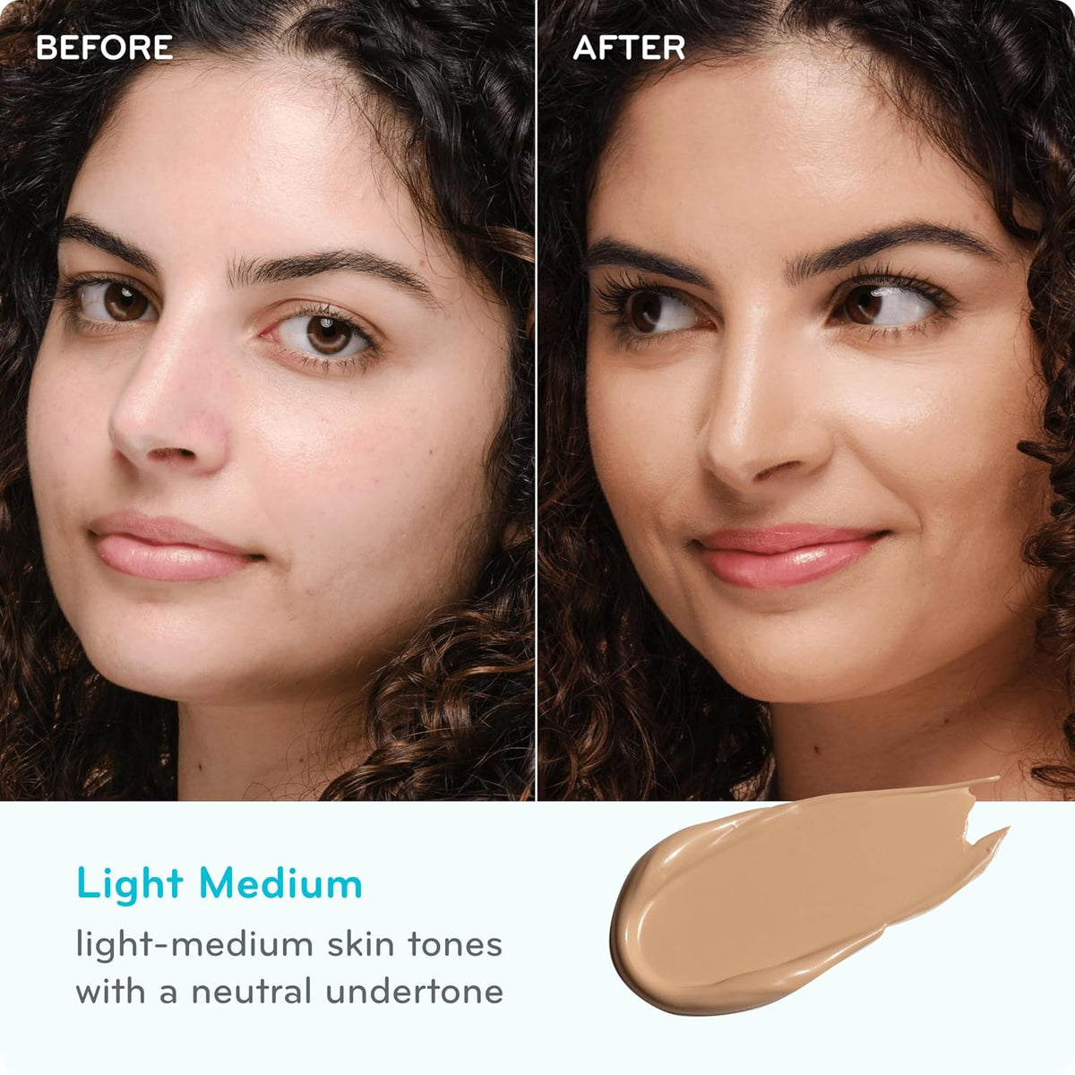 pūrlisse Perfect Glow BB Cream SPF 30 - Luminous Matte Tinted Moisturizer with SPF - Korean Skin Care Formula with Goji & Hawthorn Berry to Hydrate, Brighten & Even Skin - Light Medium (1.4 oz)