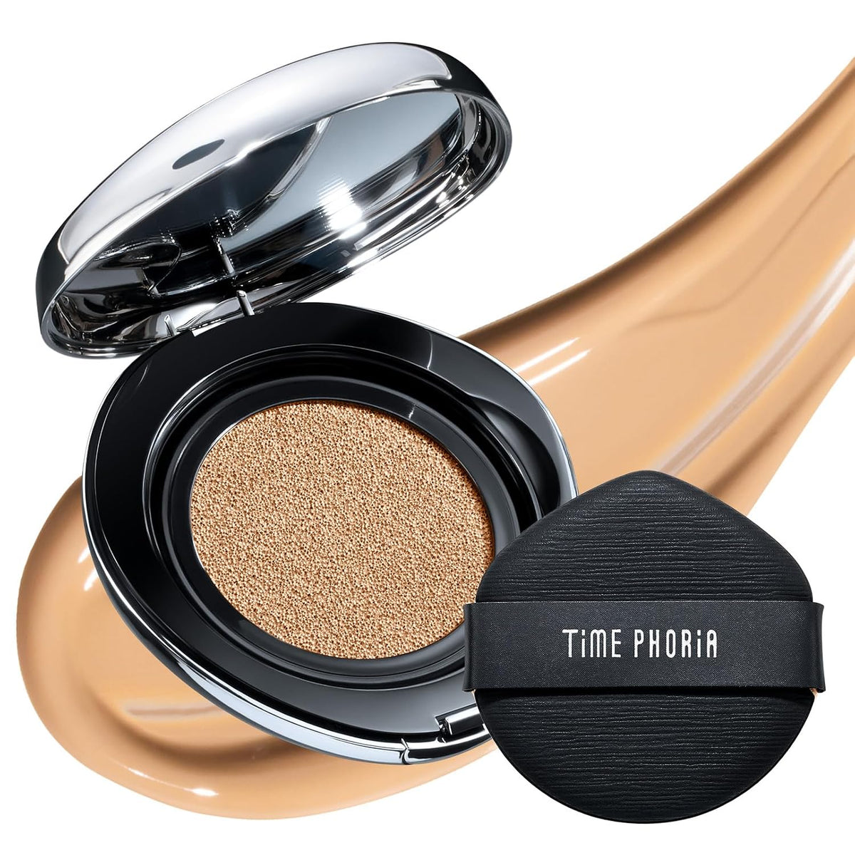 Timeless Lumina Matte Cover Cushion Foundation -03W Warm Fawn, Full Coverage Air Cushion, Lightweight & Natural Flawless Matte Finish, 12H Oil Control, Long-Lasting, Waterproof, Sweatproof