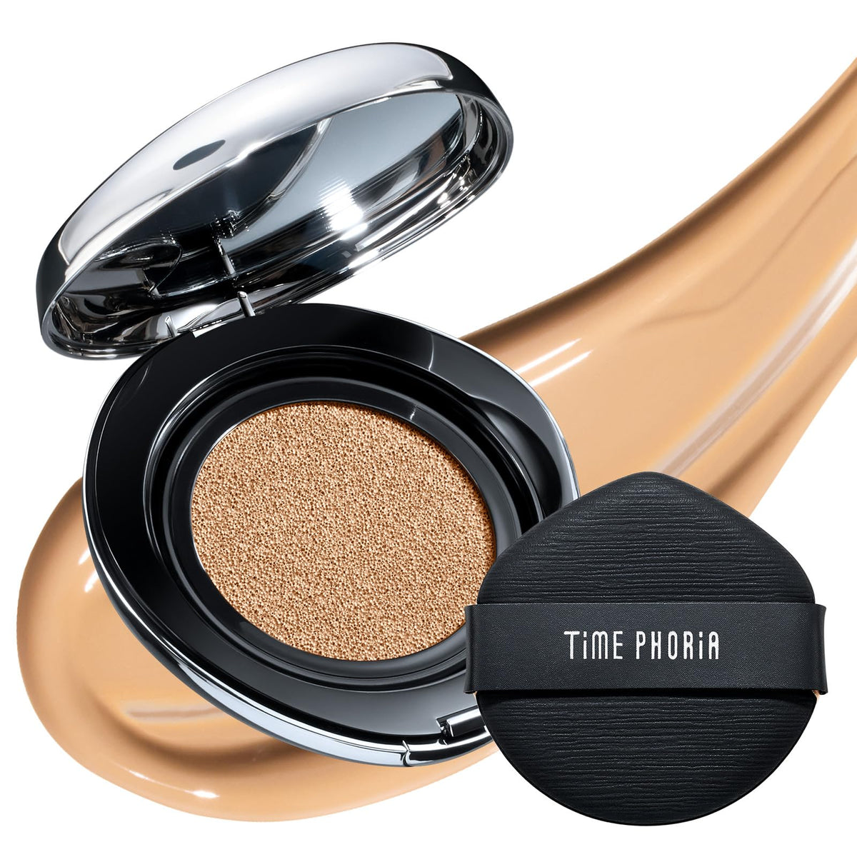 Timeless Lumina Matte Cover Cushion Foundation -03W Warm Fawn, Full Coverage Air Cushion, Lightweight & Natural Flawless Matte Finish, 12H Oil Control, Long-Lasting, Waterproof, Sweatproof