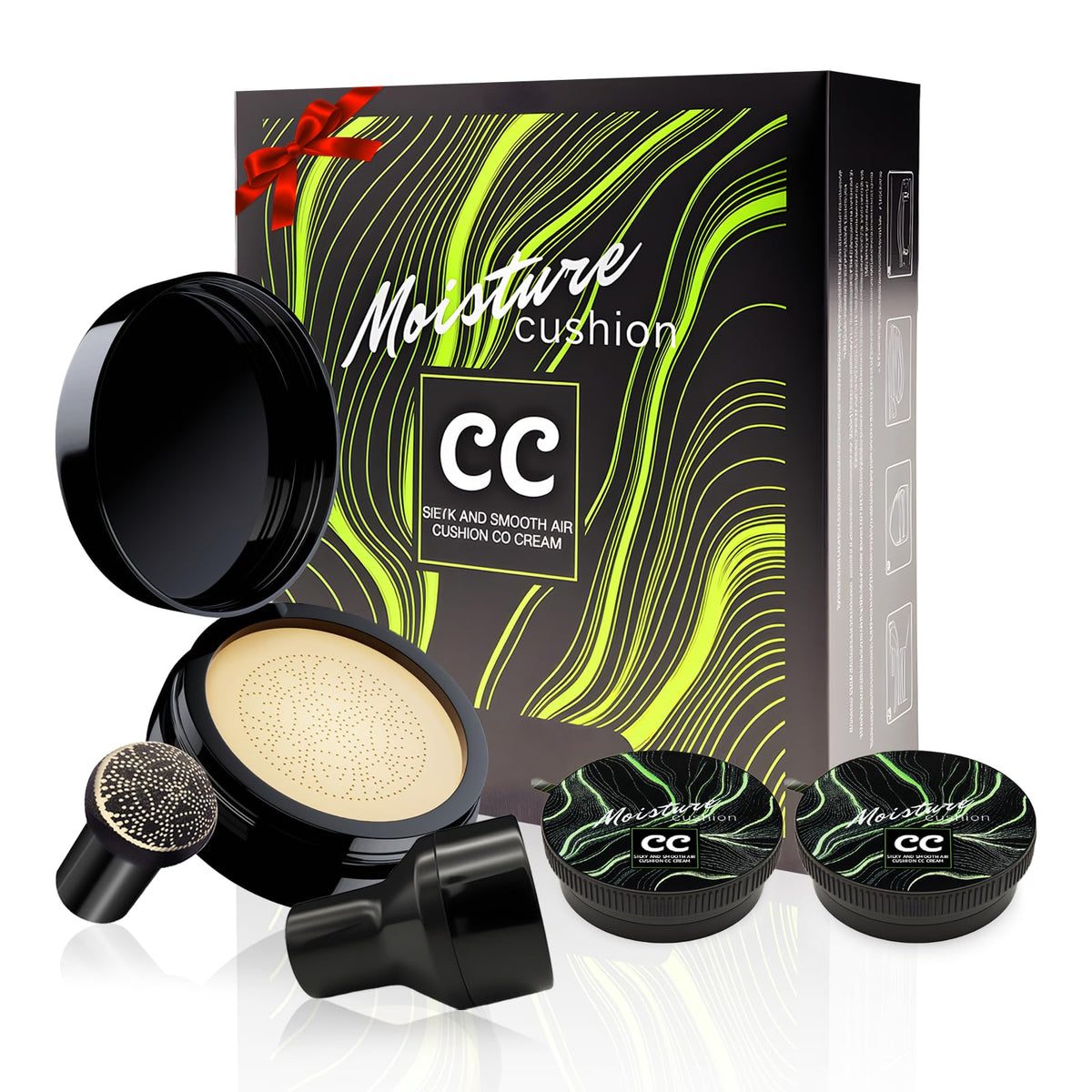 Cushion Foundation Concealer Full Coverage CC Cream, Natural