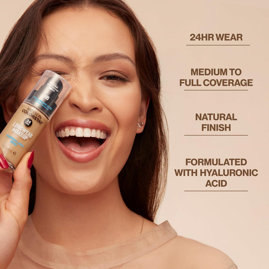 Revlon Colorstay Longwear Makeup Normal/Dry, 200 Nude, 1 fl oz