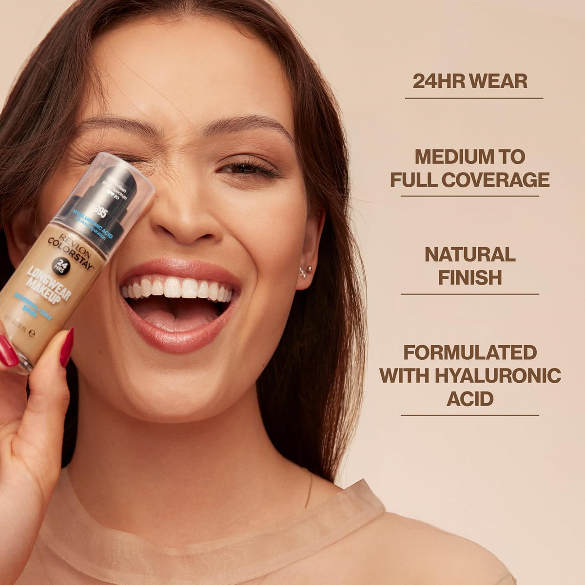 Revlon Colorstay Longwear Makeup Normal/Dry, 200 Nude, 1 fl oz