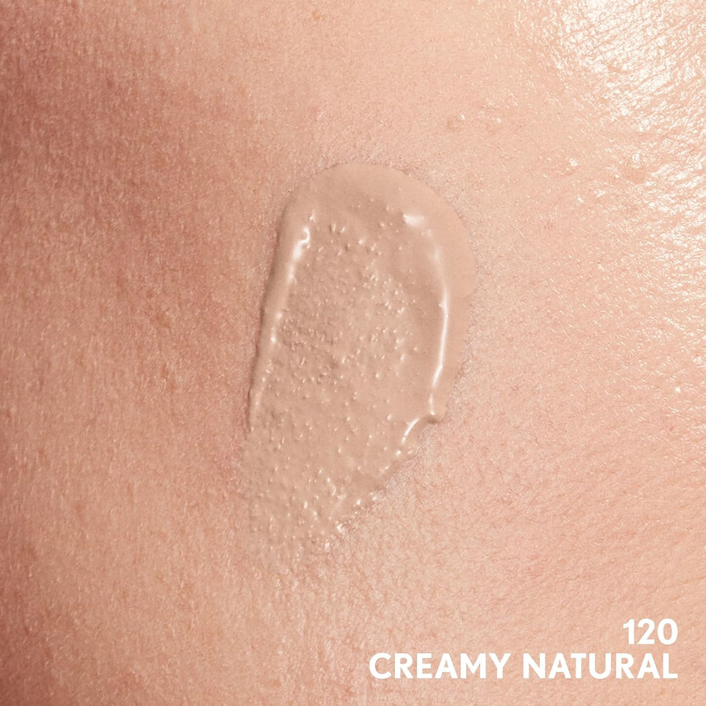 COVERGIRL Clean Invisible Foundation Makeup, Dewy & Glowy Finish, Buildable Coverage, Skin-Like Smooth Look, Vegan, Creamy Natural, 1oz
