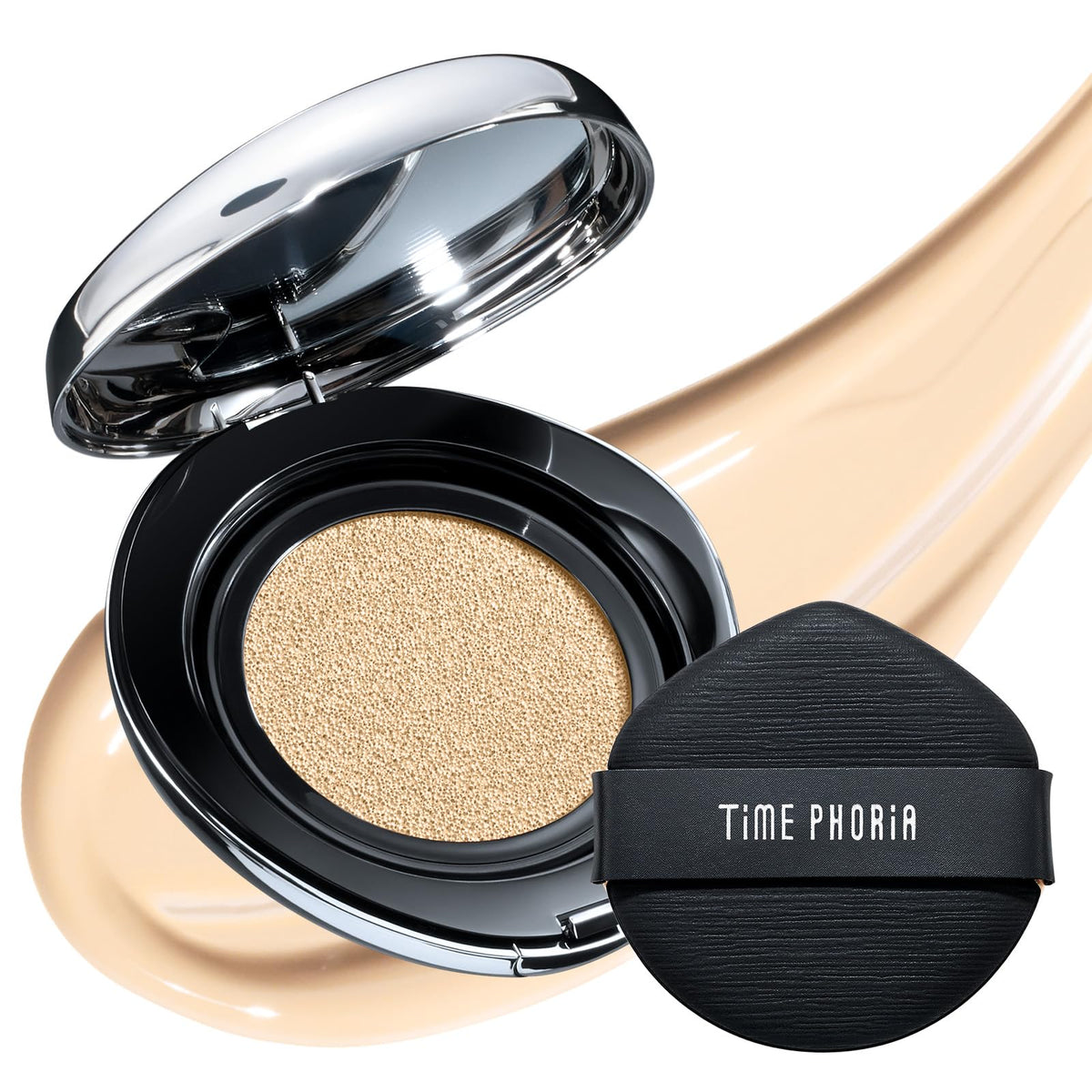 Timeless Lumina Matte Cover Cushion Foundation -03W Warm Fawn, Full Coverage Air Cushion, Lightweight & Natural Flawless Matte Finish, 12H Oil Control, Long-Lasting, Waterproof, Sweatproof