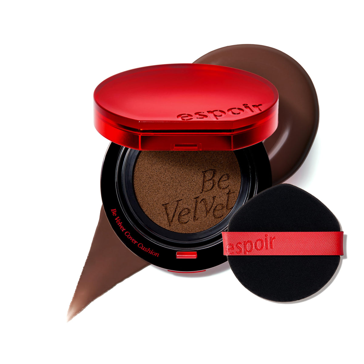 ESPOIR Be Velvet Cushion Foundation #23 Beige | Quick and Easy Coverage with Long-lasting Color by Zero Oxidation, Velvety Smooth Finish & Lightweight Formula, Vegan, Korean Makeup, 0.46 oz