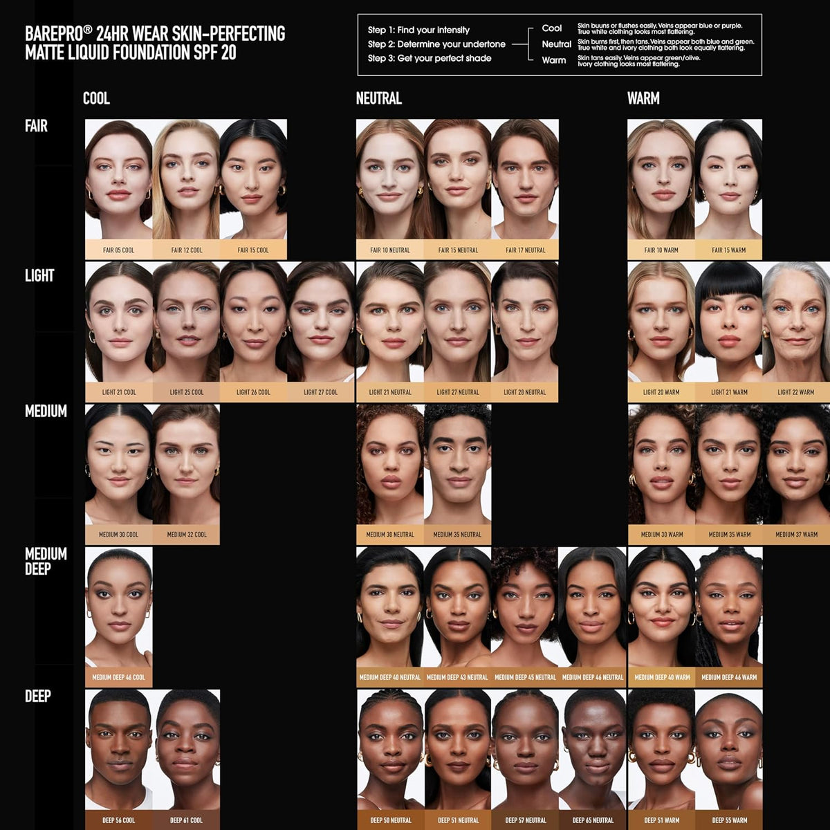 bareMinerals BAREPRO Matte Liquid Foundation, SPF 20, Fair 15N, 1 oz