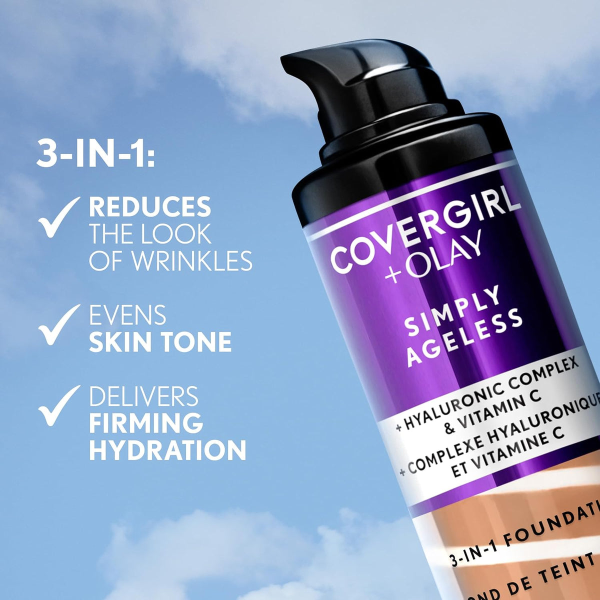 COVERGIRL Simply Ageless 3-in-1 Foundation - 220 Creamy Natural